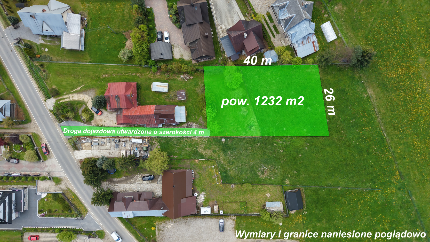 Działka budowlana w górach na Podhalu