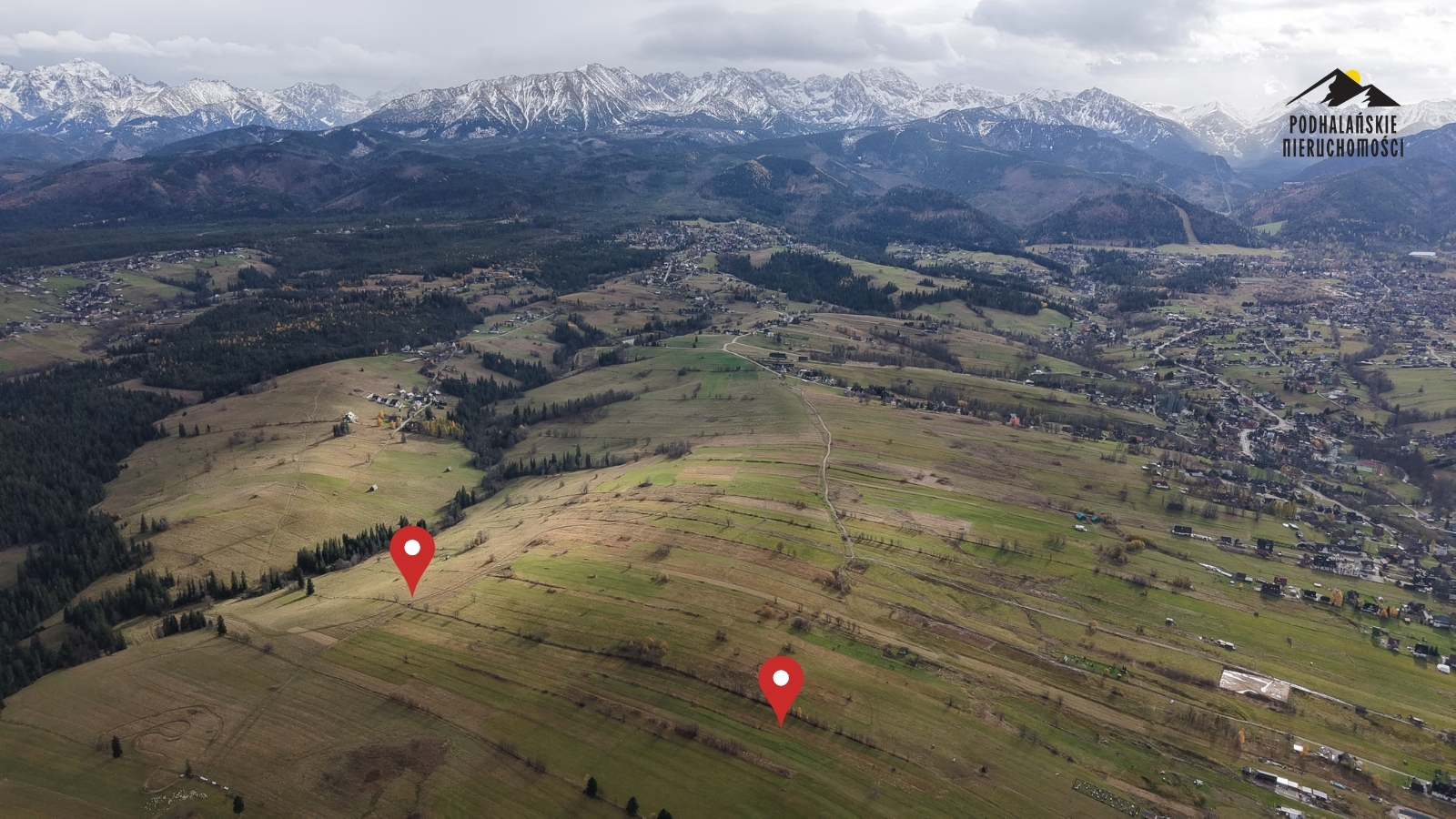 Działki z widokiem na Tatry w Poroninie